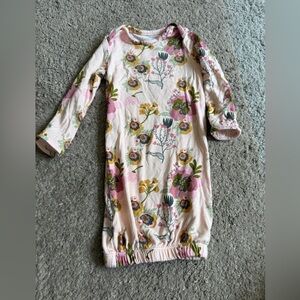 Everly Grey Nightgown - Pink and Yellow Floral